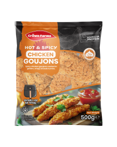CF HOT AND SPICY CHICKEN GOUJONS 500G