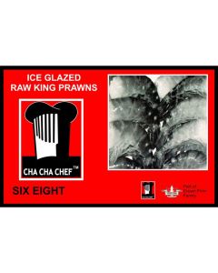 Cha Cha Chef Fresh Water King Prawns Head Less Shell On 6-8 500g