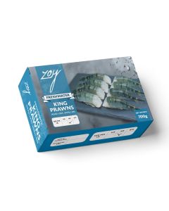 Zoy Fresh Water King Prawns Head Less Shell On 6-8 800g
