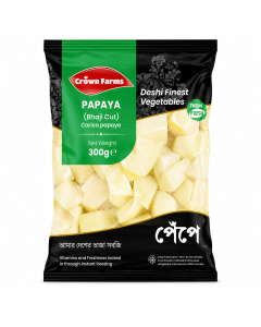 CROWN FARMS PAPAYA (BHAJI CUT) 300g