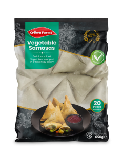 C/F VEGETABLE SAMOSAS 20PC 650gm