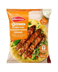CROWN FARMS CHICKEN SEEKH KEBAB 10PC 500g