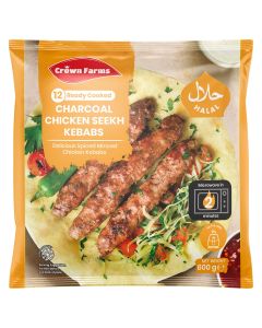 CROWN FARMS CHICKEN CHARCOAL SEEKH KEBABS