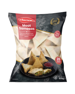 Crown Farms Meat Samosa 20Pcs 650g