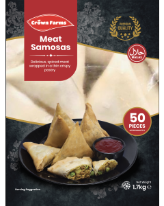 Crown Farms Meat Samosa 50pc 1700g