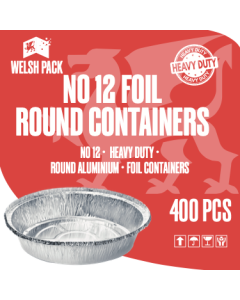 WP NO 12 FOIL CONTAINER ROUND 400pc