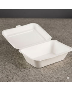 BAGASSE HP10 LARGE WHITE KEBAB BOX 200pc